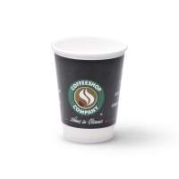 insulated eco-friendly customized logo disposable double wall disposable cup manufacturers