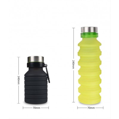 Promotions Collapsible Water Bottle BPA Free Silicone Sport Bottles