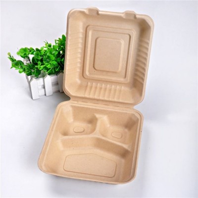 biodegradable Natural bamboo fiber dinner plate