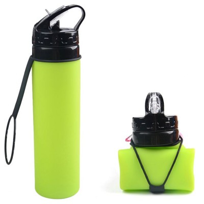 600ml Water Bottle NEW Child Safe Spill Proof Silicone Kettle Outdoor Sport water bottle