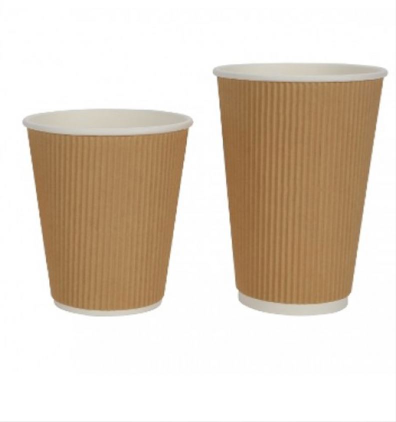 Ripple wall disposable coffee Paper Cup, Paper Cup Printing and Punching Machine